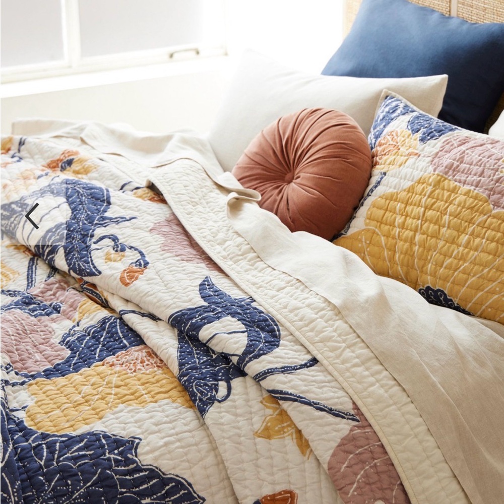 West Elm Multicolor Floral Comforter Set